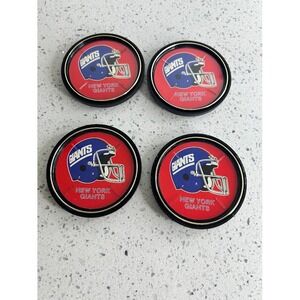 New York Giants NFL Football Helmet Coasters Set of 4 Round Cork Back